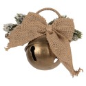 Clayre & Eef Christmas Decoration Figurine Bell 16x7x13 cm Gold colored Metal
