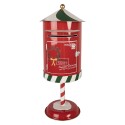 Clayre & Eef Christmas Decoration Figurine Mailbox Ø 24x58 cm Red Metal