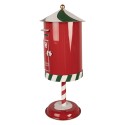 Clayre & Eef Christmas Decoration Figurine Mailbox Ø 24x58 cm Red Metal
