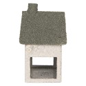 Clayre & Eef Decoratie Beeld Huis 12x7x15 cm Wit Metaal