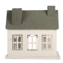 Clayre & Eef Image de décoration Maison 26x17x26 cm Blanc Métal