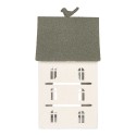 Clayre & Eef Decorative Figurine House 20x20x39 cm White Metal