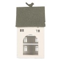 Clayre & Eef Decorative Figurine House 20x20x39 cm White Metal