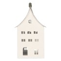 Clayre & Eef Decorative Figurine House 20x20x39 cm White Metal