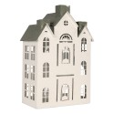 Clayre & Eef Decorative Figurine House 25x15x47 cm White Metal
