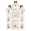 Clayre & Eef Decorative Figurine House 25x15x47 cm White Metal