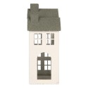 Clayre & Eef Decorative Figurine House 25x15x47 cm White Metal