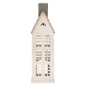 Clayre & Eef Decorative Figurine House 17x8x38 cm White Metal