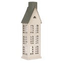 Clayre & Eef Decorative Figurine House 17x8x38 cm White Metal