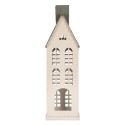 Clayre & Eef Decorative Figurine House 17x8x38 cm White Metal