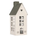 Clayre & Eef Image de décoration Maison 11x11x29 cm Blanc Métal