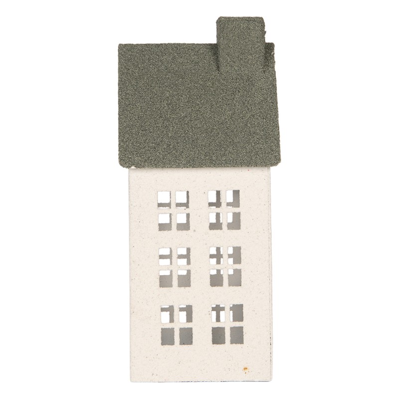 Clayre & Eef Image de décoration Maison 11x11x29 cm Blanc Métal