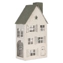Clayre & Eef Decorative Figurine House 16x9x32 cm White Metal