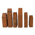 Clayre & Eef Decorative Figurine House 27x3x14 cm Brown Metal