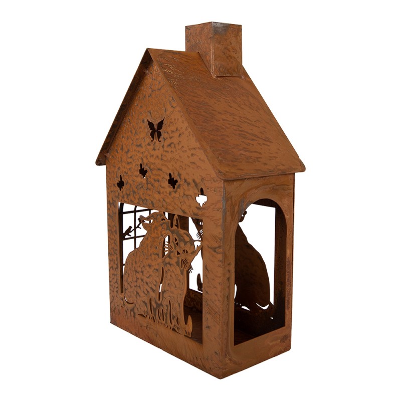Clayre & Eef Decorative Figurine 17x10x28 cm Brown Metal