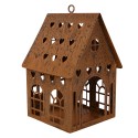 Clayre & Eef Decorative Figurine House 14x15x22 cm Brown Metal