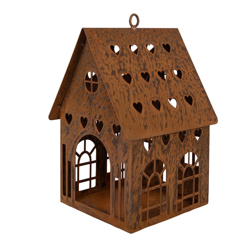 Clayre & Eef Decorative Figurine House 14x15x22 cm Brown Metal