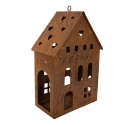 Clayre & Eef Decorative Figurine House 20x12x29 cm Brown Metal
