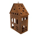 Clayre & Eef Decorative Figurine House 20x12x29 cm Brown Metal