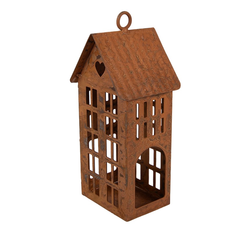Clayre & Eef Statuetta decorativa Casa 7x8x15 cm Marrone Metallo