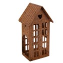 Clayre & Eef Decorative Figurine House 5x6x12 cm Brown Metal