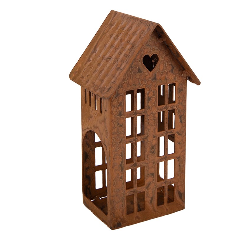 Clayre & Eef Decorative Figurine House 5x6x12 cm Brown Metal