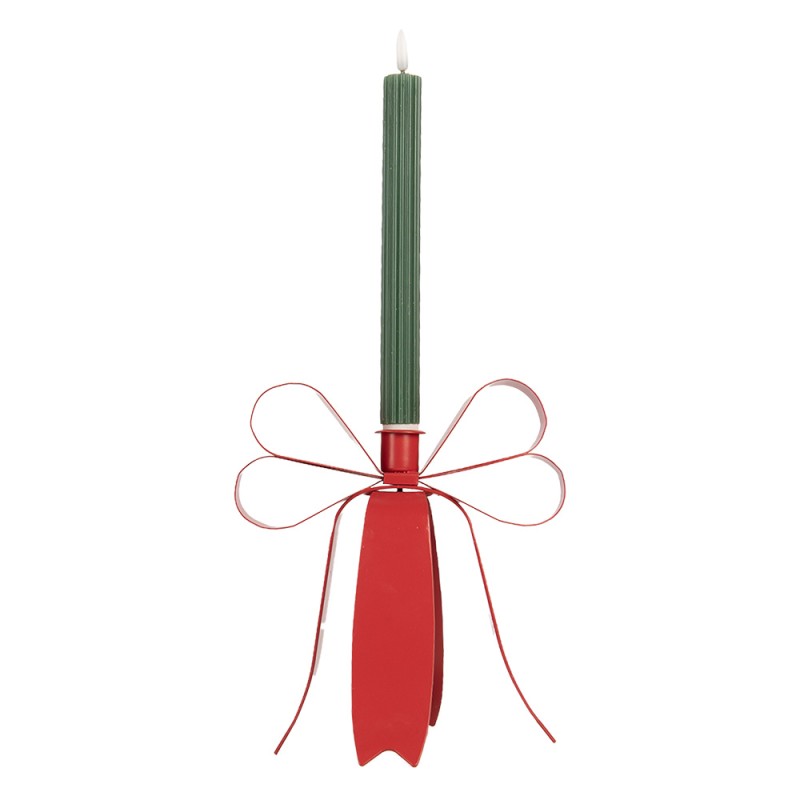 Clayre & Eef Kandelaar 19x15x20 cm Rood Metaal
