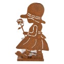 Clayre & Eef Porte-bougie 18x13x31 cm Marron Métal