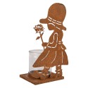 Clayre & Eef Porte-bougie 18x13x31 cm Marron Métal