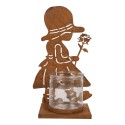 Clayre & Eef Porte-bougie 18x13x31 cm Marron Métal