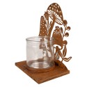 Clayre & Eef Tealight Holder Brown