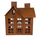 Clayre & Eef Statuetta decorativa Casa 17x9x22 cm Marrone Metallo