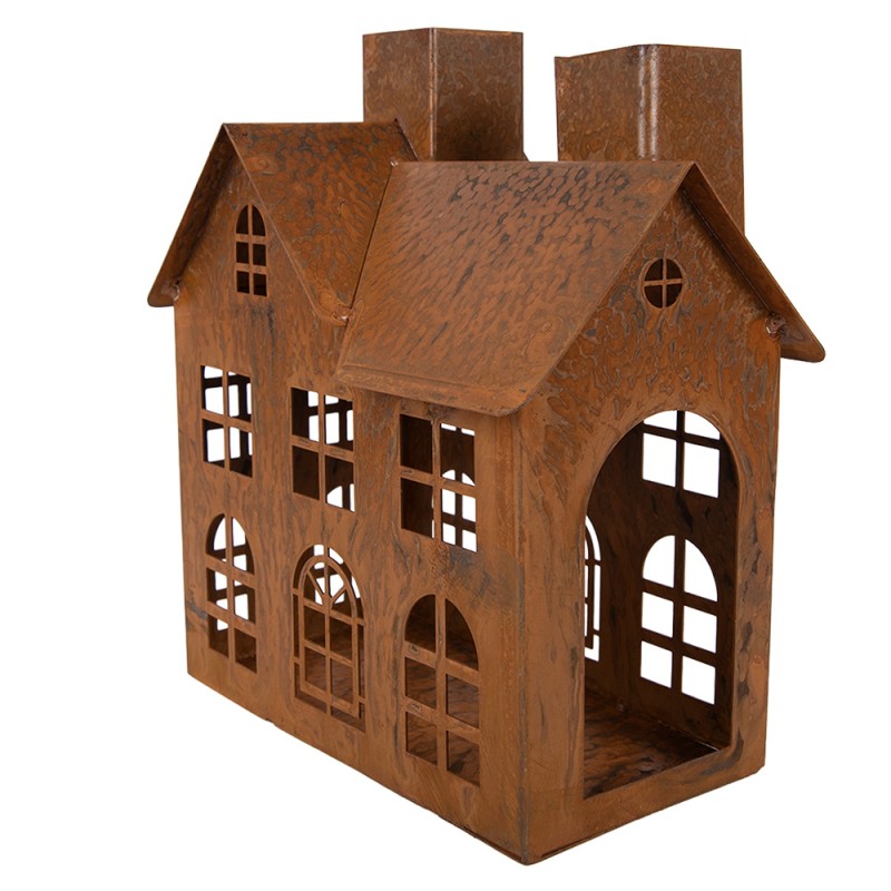 Clayre & Eef Statuetta decorativa Casa 17x9x22 cm Marrone Metallo