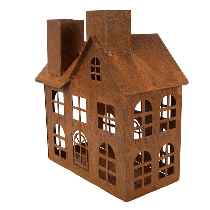 Clayre & Eef Statuetta decorativa Casa 17x9x22 cm Marrone Metallo
