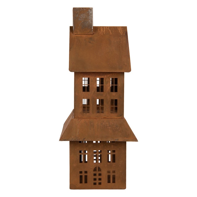 Clayre & Eef Decorative Figurine House 16x10x31 cm Brown Metal