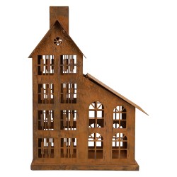 Clayre & Eef Statuetta decorativa Casa 22x11x32 cm Marrone Metallo