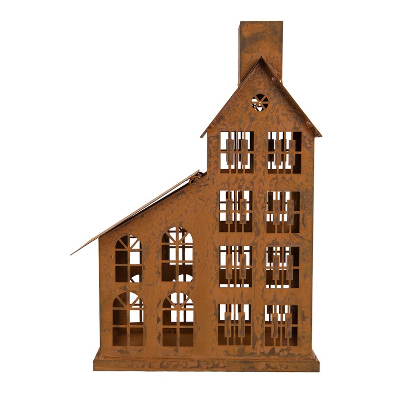 Clayre & Eef Statuetta decorativa Casa 22x11x32 cm Marrone Metallo