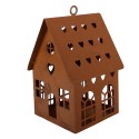 Clayre & Eef Decorative Figurine House 12x12x18 cm Brown Metal