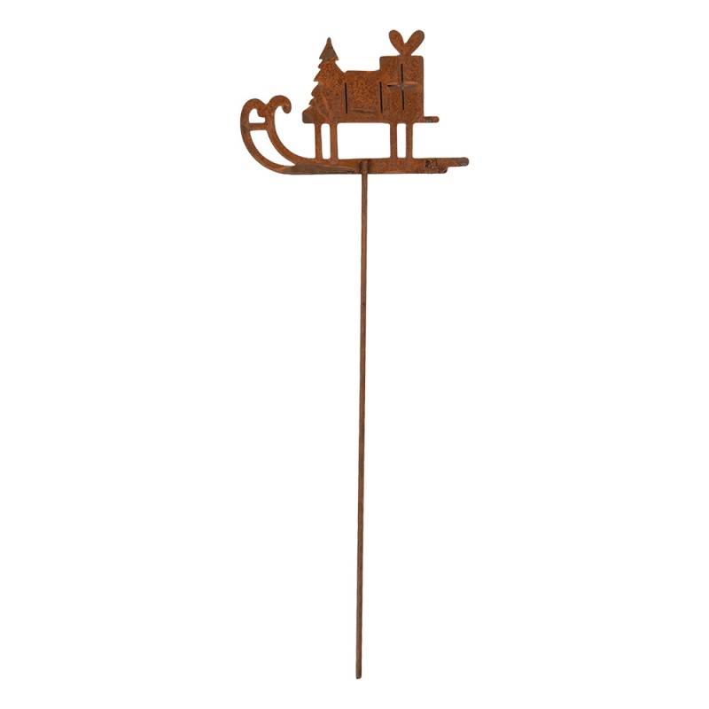 Clayre & Eef Tuinsteker Slee 12x1x38 cm Bruin Metaal