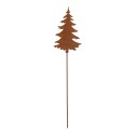 Clayre & Eef Pic de jardin Sapin de Noël 11x1x50 cm Marron Métal