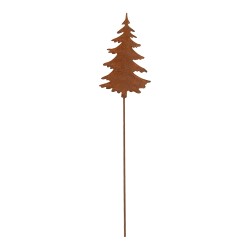 Clayre & Eef Gartenspieá Weihnachtsbaum 11x1x50 cm Braun Metall