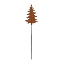 Clayre & Eef Pic de jardin Sapin de Noël 11x1x50 cm Marron Métal