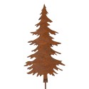 Clayre & Eef Tuinsteker Kerstboom 11x1x52 cm Bruin Metaal