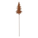 Clayre & Eef Tuinsteker Kerstboom 11x1x52 cm Bruin Metaal