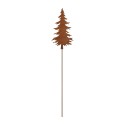 Clayre & Eef Tuinsteker Kerstboom 11x1x52 cm Bruin Metaal