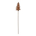 Clayre & Eef Gartenspieá Weihnachtsbaum 6x1x34 cm Braun Metall
