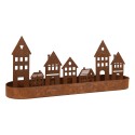 Clayre & Eef Portacandela Casa 30x8x13 cm Marrone Metallo