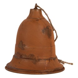 Clayre & Eef Statuetta decorativa di Natale Campanelli Ø 25x28 cm Marrone Metallo
