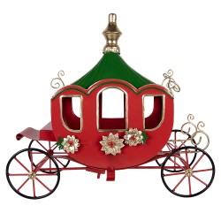 Clayre & Eef Décoration de Noël Image 41x16x39 cm Rouge Métal
