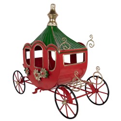 Clayre & Eef Décoration de Noël Image 41x16x39 cm Rouge Métal